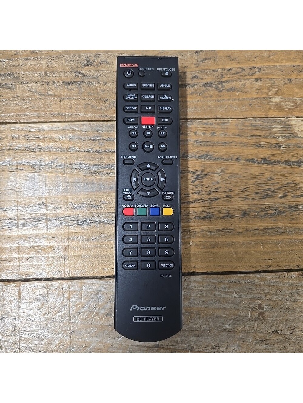 Pioneer RC-2425 BD Player Blu Ray Remote BDP-150 Tested Working OEM